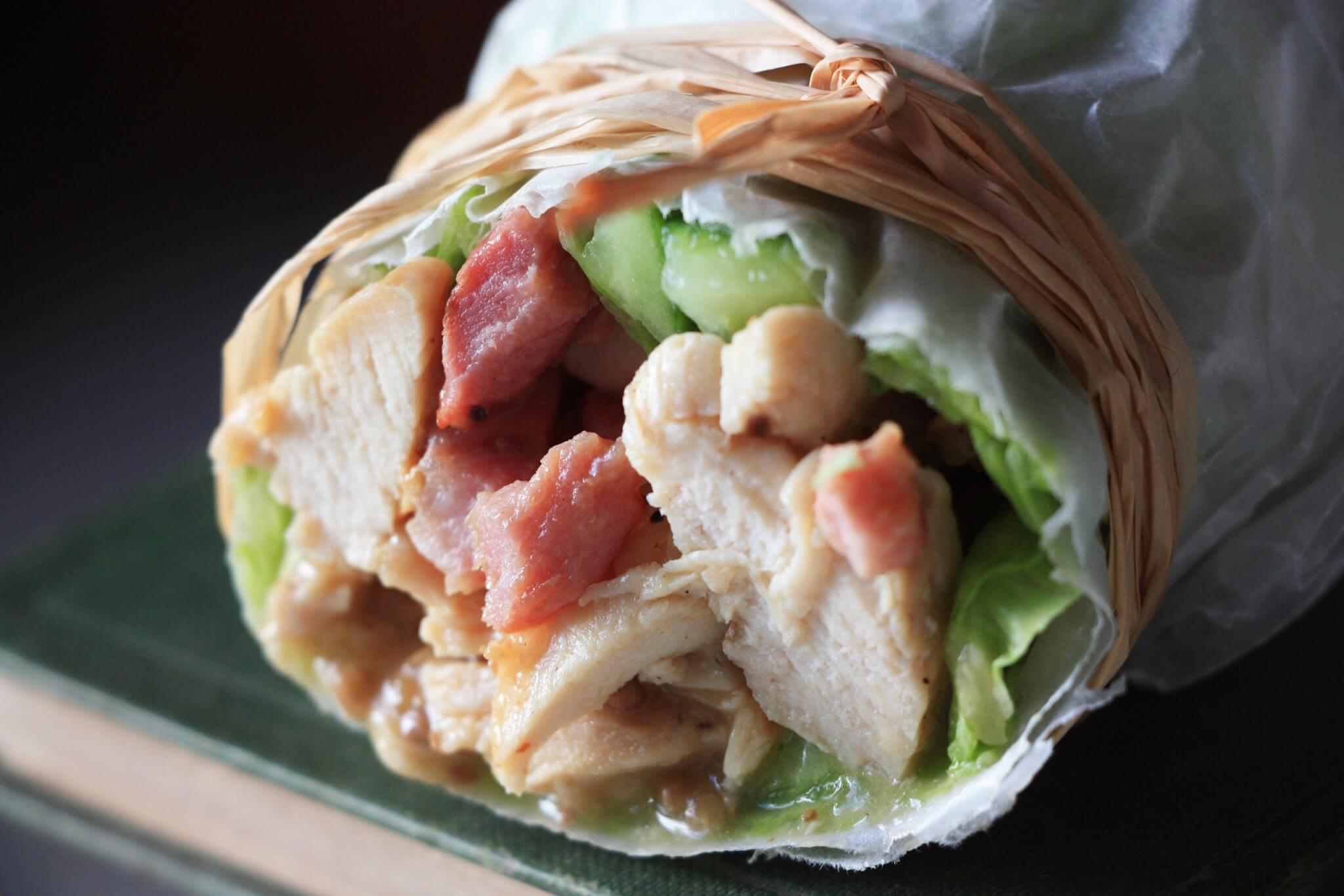 Caesar salad wraps