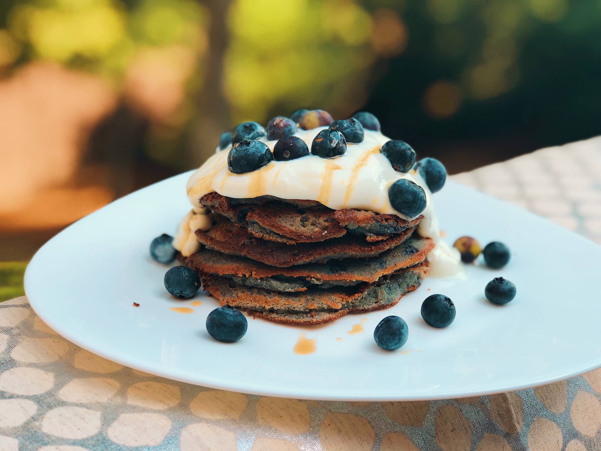 Blueberry pancakes